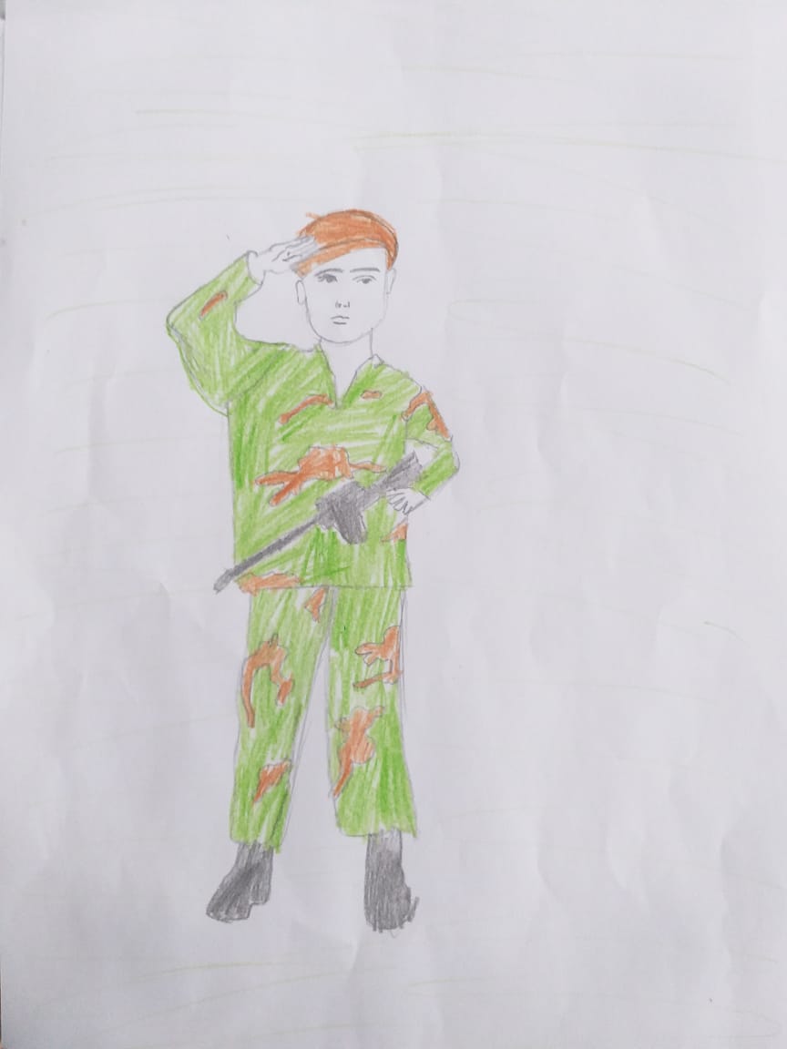 "Аты-баты,мы солдаты!" - юные дизайнеры продолжают нас удивлять оригинальными рисунками